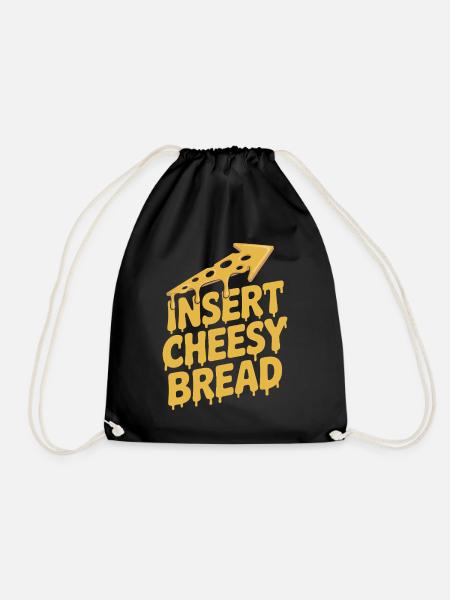 Fromage Bâtonnet de fromage Toast au fromage - Sac de sport léger - noir