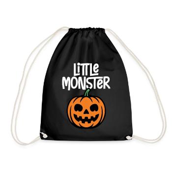 petit monstre - Sac de sport léger - noir - Devant