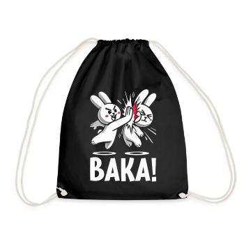 Sortez du contact social inutile Baka Anime - Sac de sport léger - noir - Devant