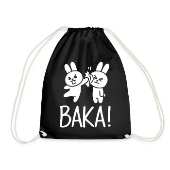 Sortez du contact social inutile Baka Anime - Sac de sport léger - noir - Devant