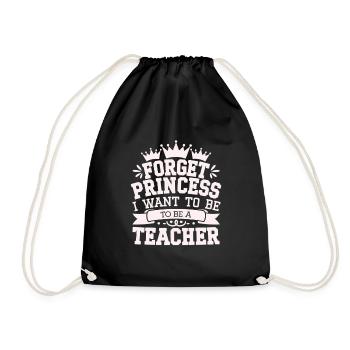 Dreams of Educators Crowned in Confidence - Drawstring Bag - black - Front