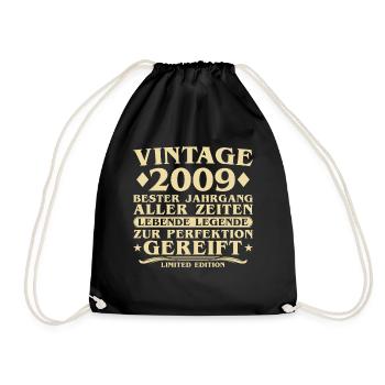 Millésime 2009 Millésime Né 16 ans - Sac de sport léger - noir - Devant