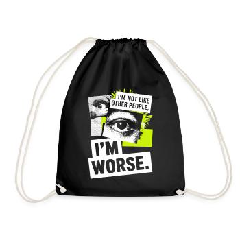 Je ne suis pas comme les autres, je suis pire Frech Gothic - Sac de sport léger - noir - Devant