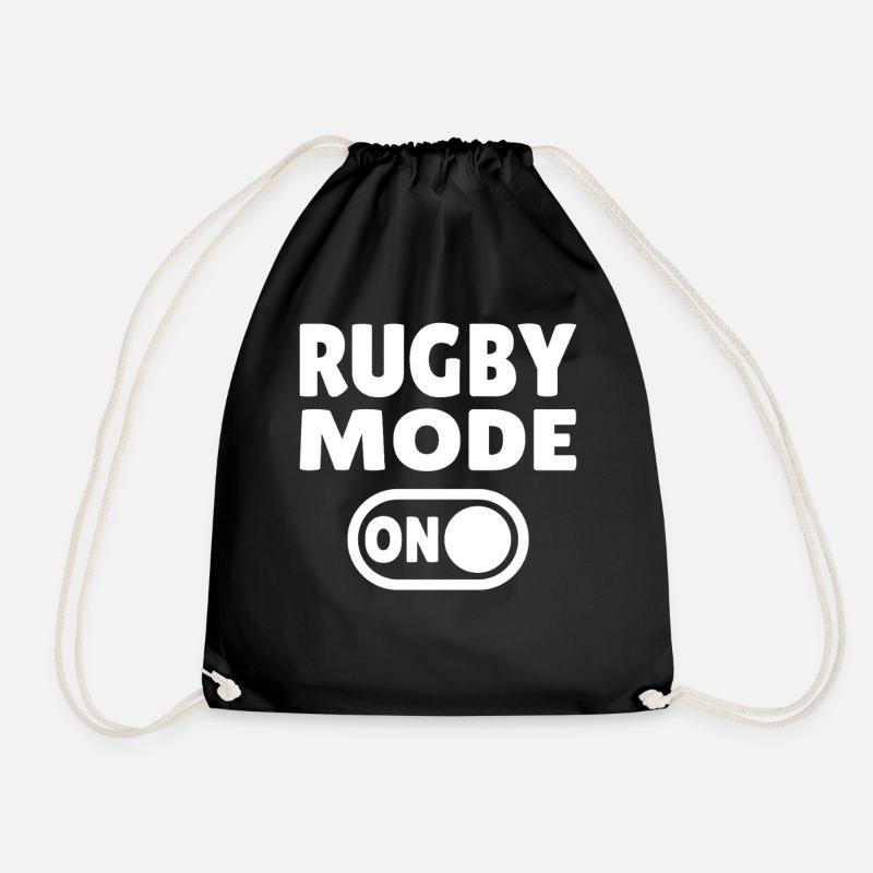 Rugby Mode ON - Rugby Leidenschaft pur - Turnbeutel - Schwarz