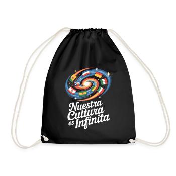 Nuestra Cultura Es Infinita Latino Culture - Sac de sport léger - noir - Devant