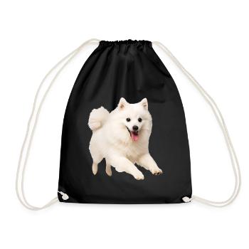 Japan Spitz - Turnbeutel - Schwarz - Vorne