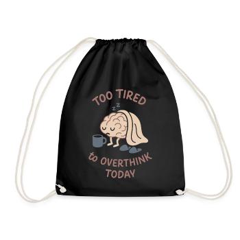 Future psychologist diagnose me - Drawstring Bag - black - Front