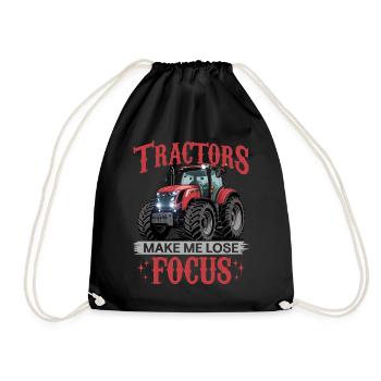 Tracteur Enfants Ferme Mode de vie - Sac de sport léger - noir - Devant