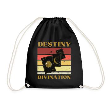 DESTINY AND TAROT DIVINATION - Drawstring Bag - black - Front