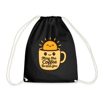 Que le café soit avec vous Amateurs de café drôles - Sac de sport léger - noir - Devant