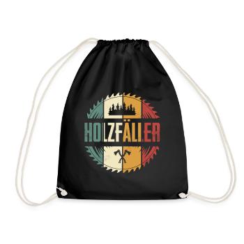 lumberjack - Drawstring Bag - black - Front