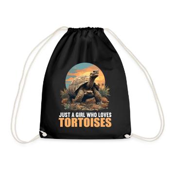 Tortoises Tortoise - Drawstring Bag - black - Front