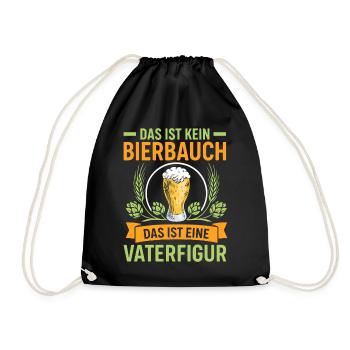 Bald Papa DAS IST KEIN BIERBAUCH DAS IST EINE - Turnbeutel - Schwarz - Vorne