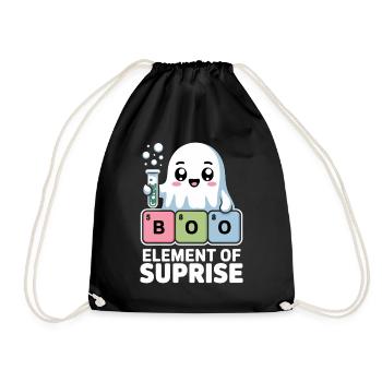 Costume d'Halloween de chimiste Chimie Professeur de chimie - Sac de sport léger - noir - Devant
