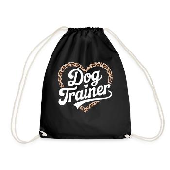 Dresseur de chiens Heart Design - Sac de sport léger - noir - Devant