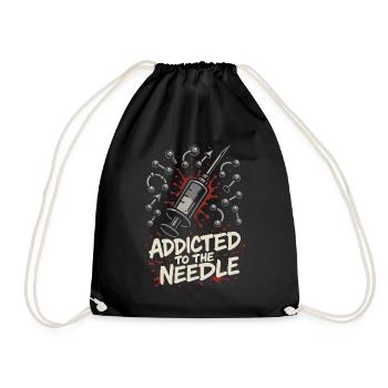 Piercing Addict Body Mod Enthusiast - Drawstring Bag - black - Front