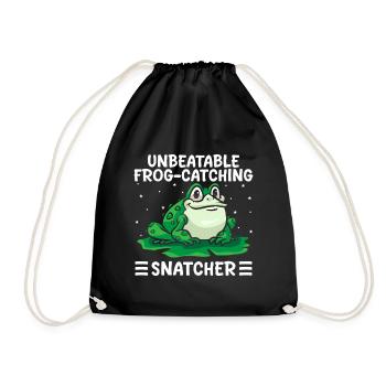 Frog Catcher Unbeatable Frog-Catching Snatcher - Turnbeutel - Schwarz - Vorne