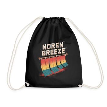 Noren Breeze Pop Culture Esthétique japonaise - Sac de sport léger - noir - Devant