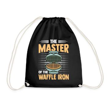 Waffle Maker Master Professional Waffle Expert - Drawstring Bag - black - Front