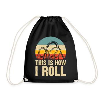 Roller coaster - Drawstring Bag - black - Front