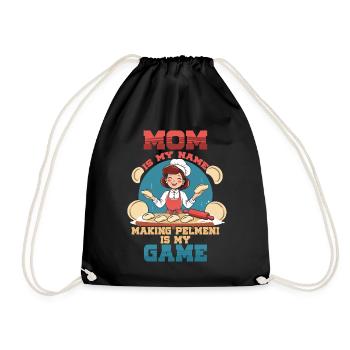 Pelmeni Mom Pelmenis - Drawstring Bag - black - Front