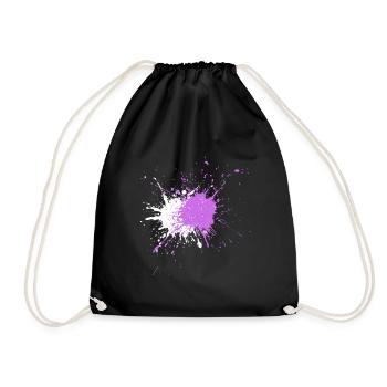 Des éclaboussures de couleur semblables à celles de l’aquarelle - Sac de sport léger - noir - Devant