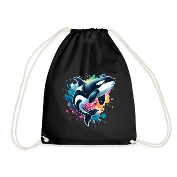 Orque Épaulard - Sac de sport léger - noir - Devant