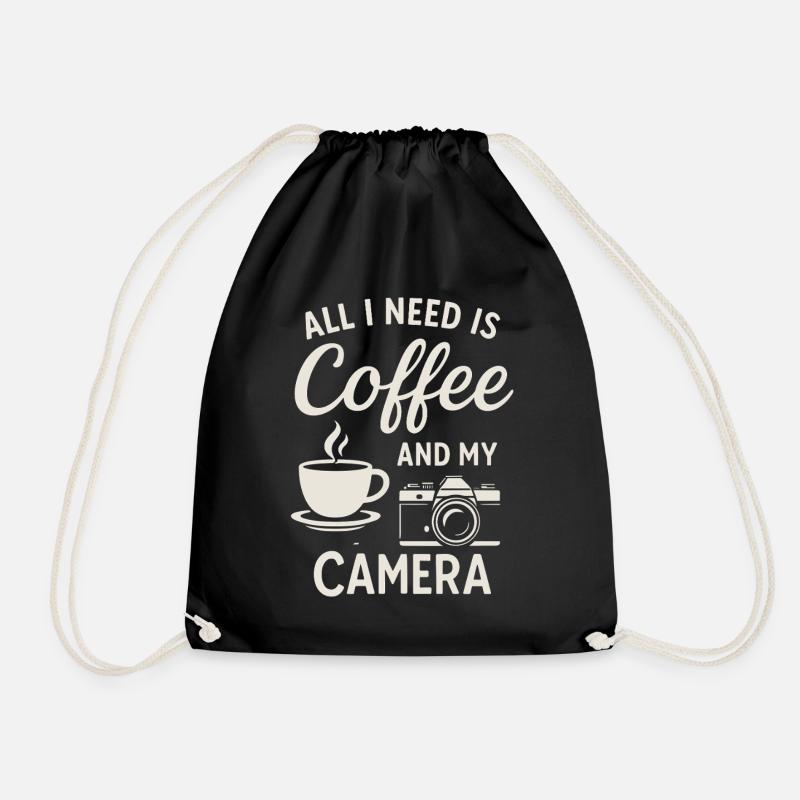 Will Bike for Beer - Drawstring Bag - black