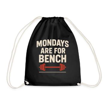 Développé couché Mememe Discover Me Bro Gym - Sac de sport léger - noir - Devant