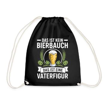 Bald Papa DAS IST KEIN BIERBAUCH DAS IST EINE - Turnbeutel - Schwarz - Vorne