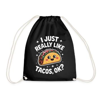 Taco Disant Cuisine Mexicaine Blague Taco Cadeau - Sac de sport léger - noir - Devant