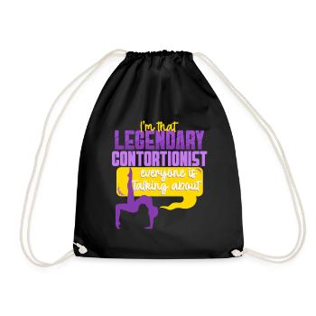 Kontorsionist Kontorsion Contorsionniste légendaire - Sac de sport léger - noir - Devant