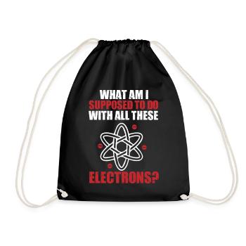 Chimie Chimiste Professeur de chimie Drôle de science - Sac de sport léger - noir - Devant