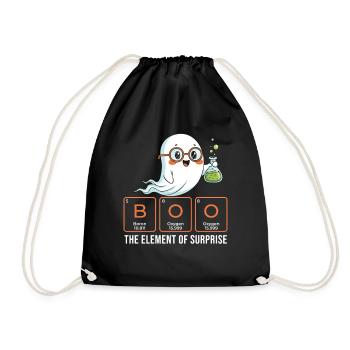 Boo — The Element Of Surprise — Chemistry Spooky P - Drawstring Bag - black - Front