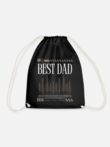 Bester Papa - Turnbeutel - Schwarz