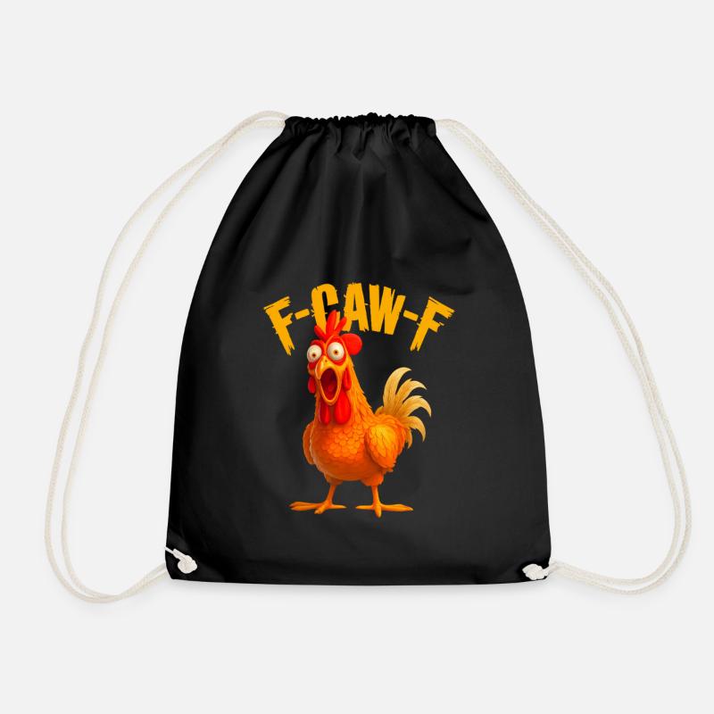  F-Caw-F Chicken - Turnbeutel - Schwarz