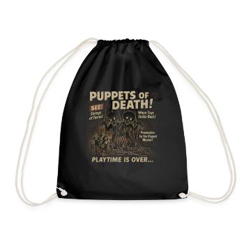 Dolls of Death Movie Poster Vintage Halloween - Drawstring Bag - black - Front