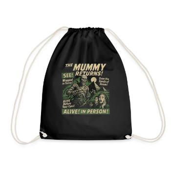 The Mummy Returns Movie Poster Vintage Hallowee - Drawstring Bag - black - Front
