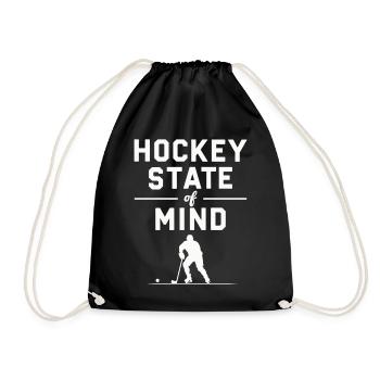 Dicton de hockey sur glaceState of Mind Fan Merchandise - Sac de sport léger - noir - Devant