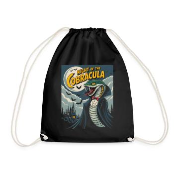 La nuit du cobra vampire suceur de sang Halloween - Sac de sport léger - noir - Devant