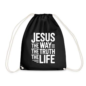 Jésus Le Chemin La Vie La Vie - Sac de sport léger - noir - Devant