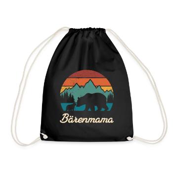 Future maman MAMAN OURS Bientôt maman Drôle - Sac de sport léger - noir - Devant
