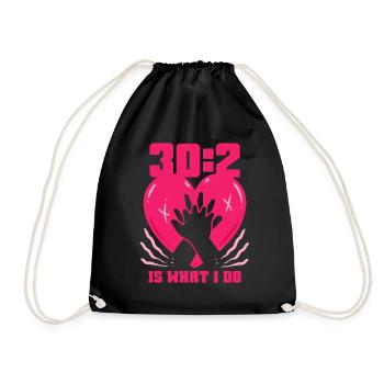 CPR Instructor Emergency Doctor 30:2 Is What I Do - Drawstring Bag - black - Front