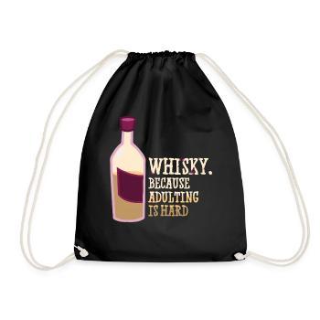 Whiskey Saying Whiskey Drinker Whiskey Lovers - Drawstring Bag - black - Front