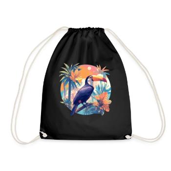 Toucans Toucan - Drawstring Bag - black - Front