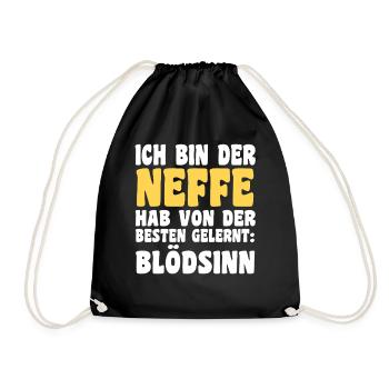 Motif familial neveu - Sac de sport léger - noir - Devant