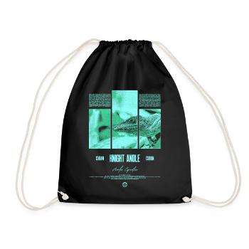 Cuban Knight Anole Lizard Owner Reptile Keeper - Drawstring Bag - black - Front
