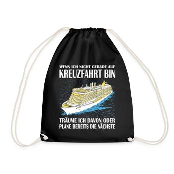 Funny Cruise Sayings Outfits Holiday - Drawstring Bag - black - Front