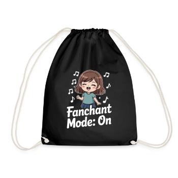 K-Pop Fanchant Korea Musik - Turnbeutel - Schwarz - Vorne