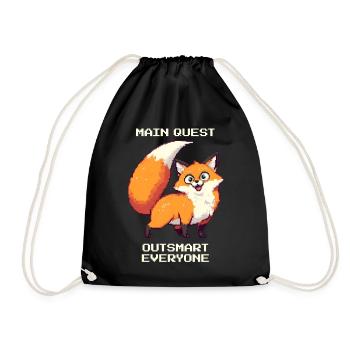 Quête principale : Déjouer tout le monde | Renard Derpy - Sac de sport léger - noir - Devant